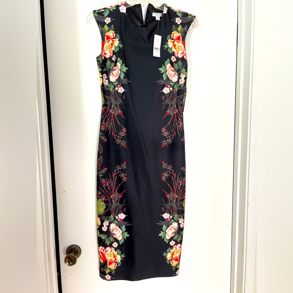 Black New York & Company sleeveless formal dress